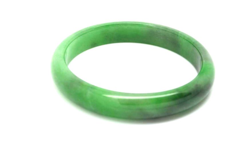Jade-Armband Klasse A Smaragdgrün 6cm 3