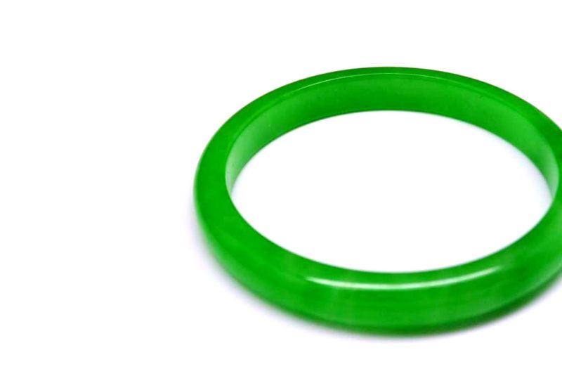 Jade-Armband Klasse A Smaragdgrün 2