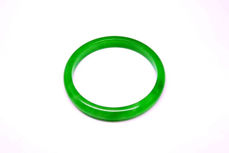 Jade-Armband Klasse A Smaragdgrün 3