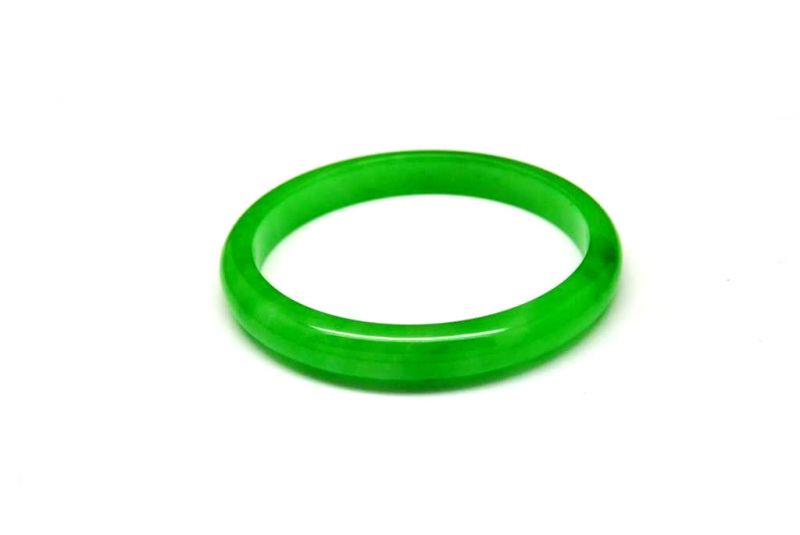 Jade-Armband Klasse A Smaragdgrün 4