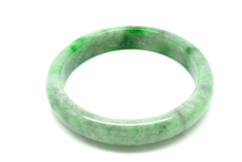 Jade-Armband Klasse A Weiß spotted 6 2 2