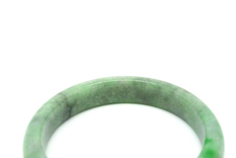 Jade-Armband Klasse A Weiß spotted 6 2 3
