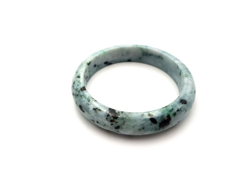 Jade-Armband Klasse A Weiß spotted 2