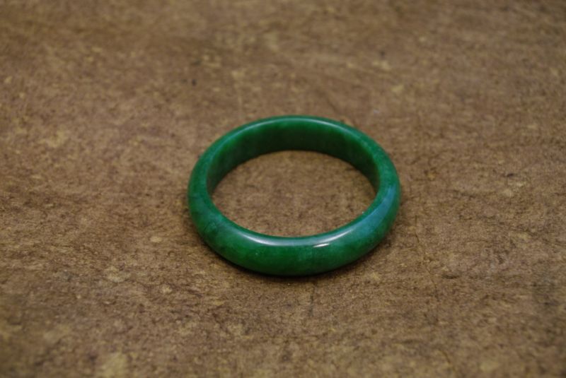 Jade Armreif dunkelgrün Klasse A 6 cm 2