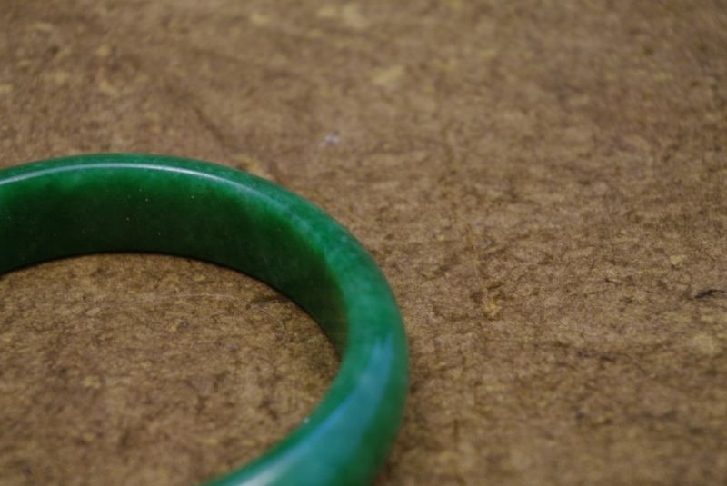 Jade Armreif dunkelgrün Klasse A 6 cm 4