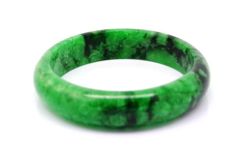 Jade Armreif dunkelgrün Klasse A 3