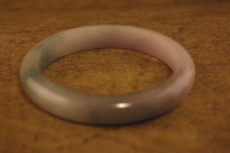 Jade Armreif Grau/Grün 3