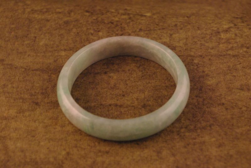 Jade Armreif Grau und Grün 2