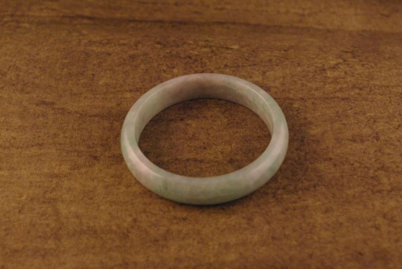 Jade Armreif Grau und Grün 3