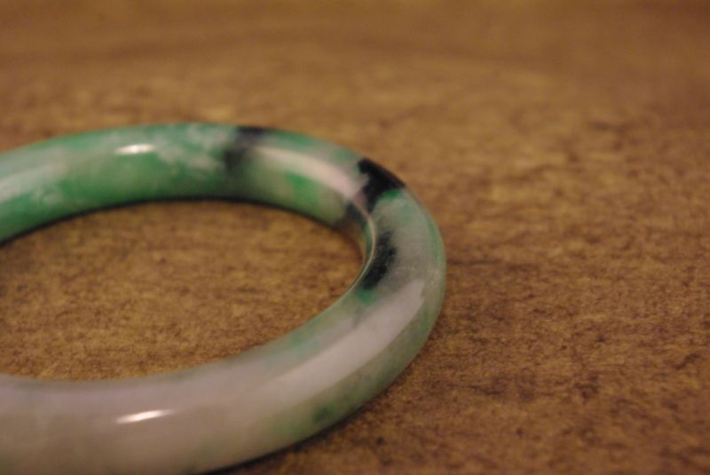 Jade Armreif mehrere grüne 5,9cm 4
