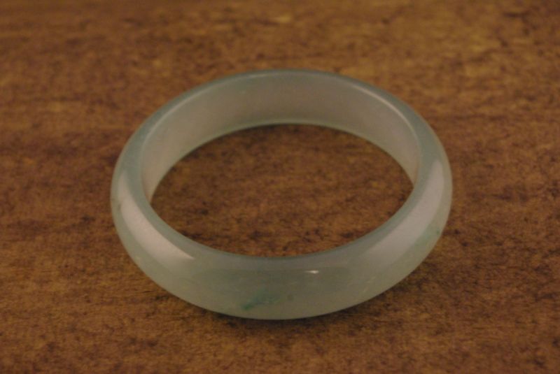 Jade Armreif transparent grün 2