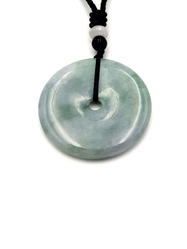 Jade Bi-Anhänger - Echte Jade - Apfelgrün - 4,5cm 2