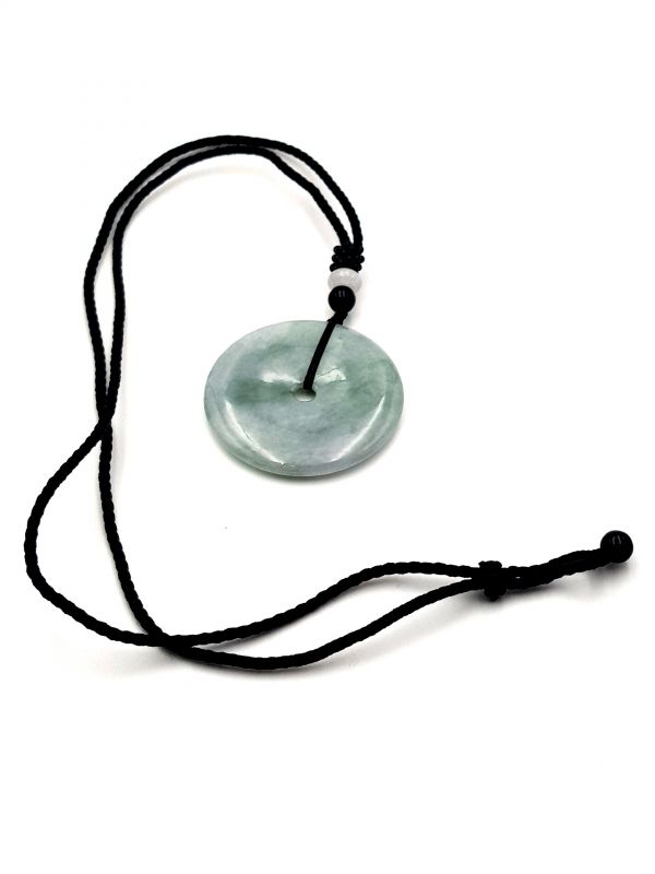 Jade Bi-Anhänger - Echte Jade - Apfelgrün - 4,5cm 3