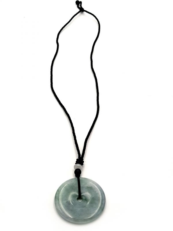Jade Bi-Anhänger - Echte Jade - Apfelgrün - 4,5cm 4