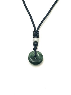 Jade Bi-Anhänger - Echte Jade - Imperial grün