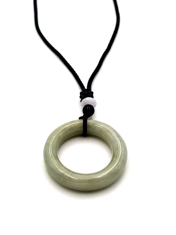 Jade Bi-Anhänger - Echte Jade - Kreislauf des Lebens - Grün 2