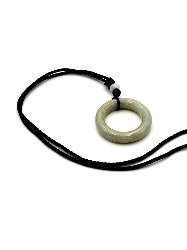 Jade Bi-Anhänger - Echte Jade - Kreislauf des Lebens - Grün 3