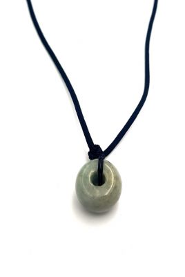 Jade Bi-Anhänger Perle aus Jade