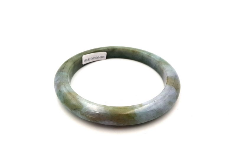 Jade Bracelet Bangle Class A 5,8cm - Several greens 3