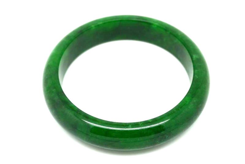 Jade Bracelet Bangle Class A Dark Green 6 1cm 1
