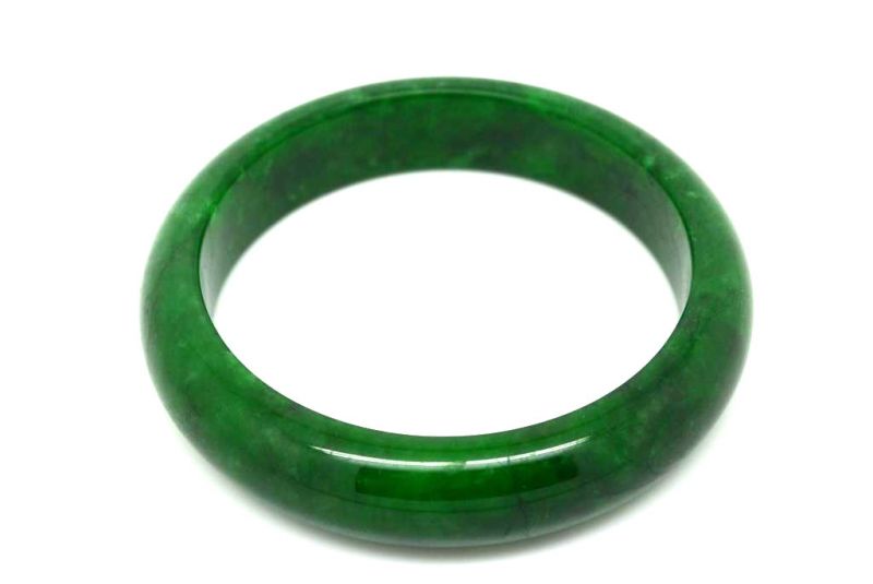 Jade Bracelet Bangle Class A Dark Green 6 1cm 5