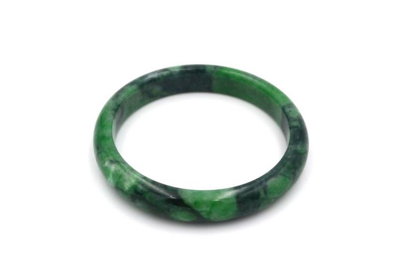 Jade Bracelet Bangle Class A Dark Green 1