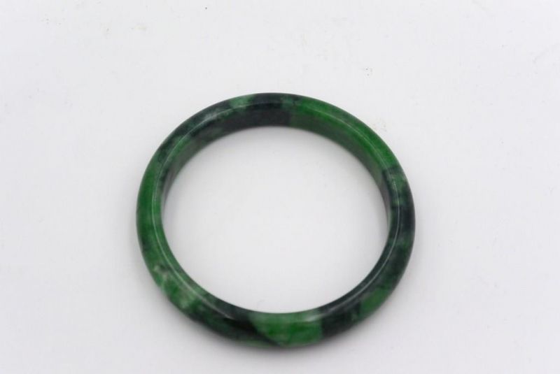 Jade Bracelet Bangle Class A Dark Green 2