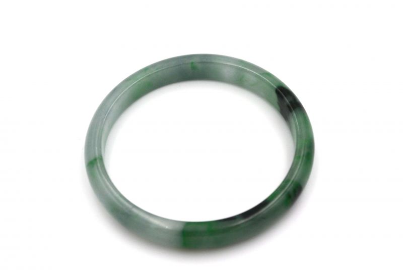 Jade Bracelet Bangle Class A Green and Dark Green 3