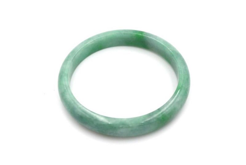 Jade Bracelet Bangle Class A Green Apple 1