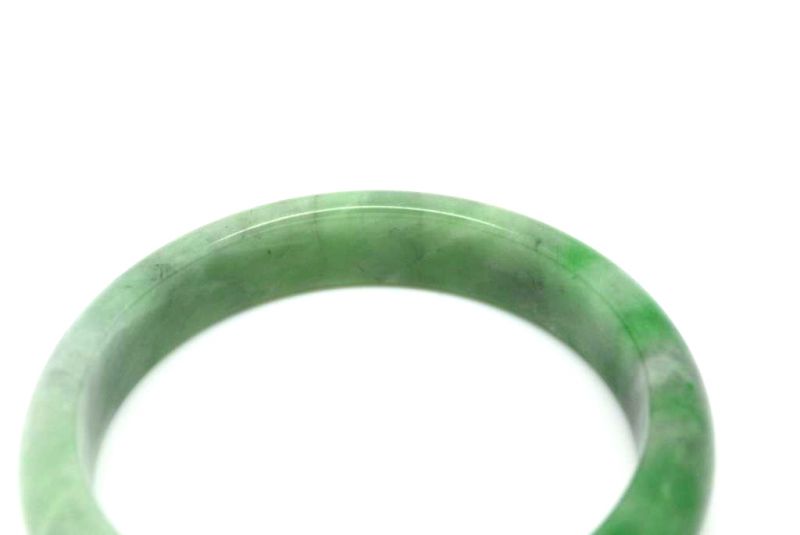 Jade Bracelet Bangle Class A Green spotted 6 2 2