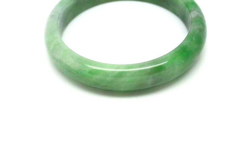 Jade Bracelet Bangle Class A Green spotted 6 2 3