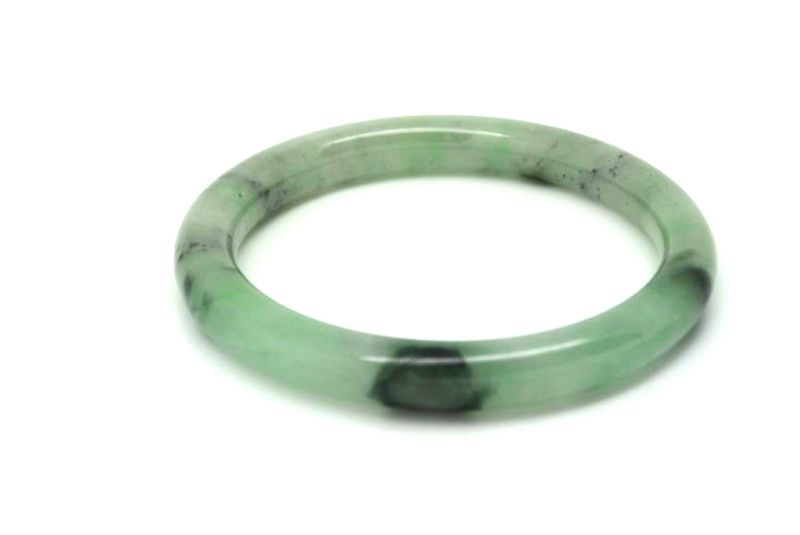 Jade Bracelet Bangle Class A Green Transparent 5 55cm 5