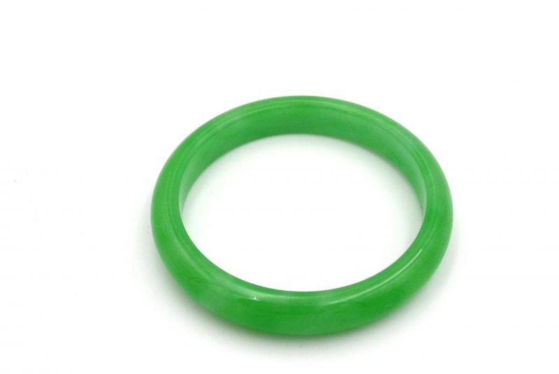 Jade Bracelet Bangle Class A Translucent Green 3