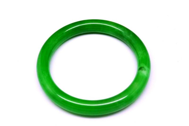 Jade Bracelet Bangle Class A Translucent Green 2