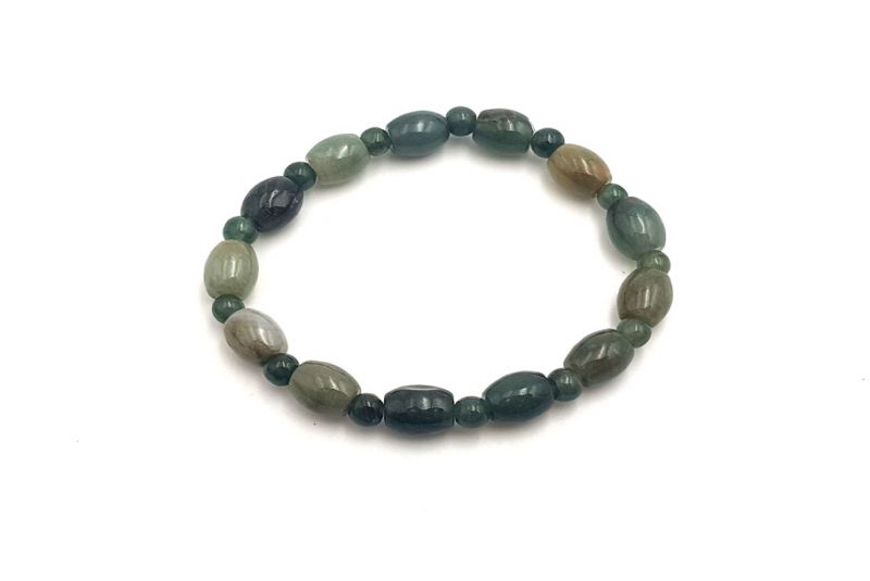 Jade Bracelet - Round and Oval - Green 2