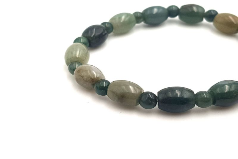 Jade Bracelet - Round and Oval - Green 3