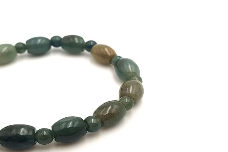 Jade Bracelet - Round and Oval - Green 4