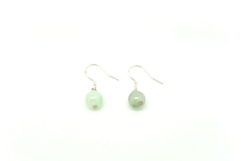 Jade Earrings White Pearl 1