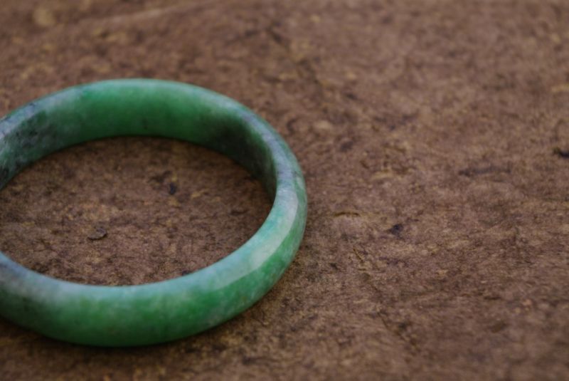 Jade Grün Armreif Klasse A 5