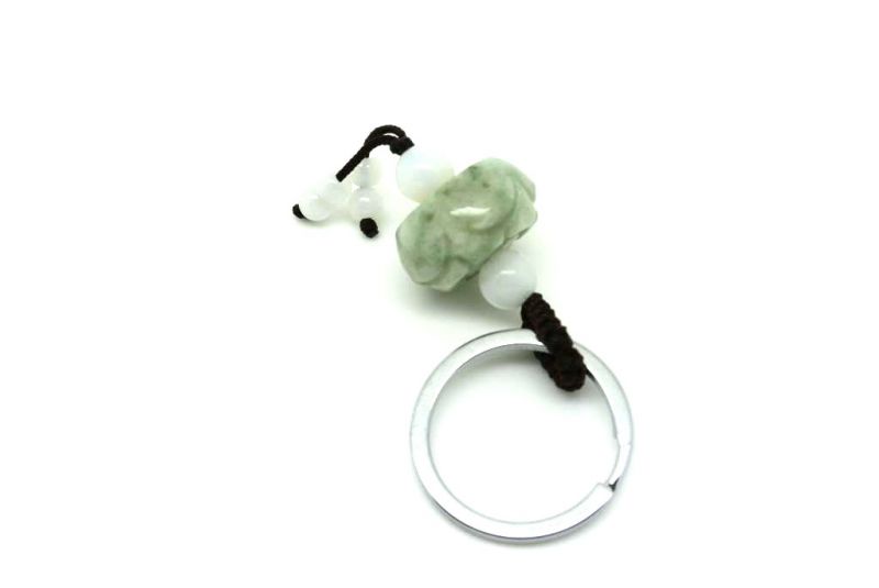 Click thumbnail to enlarge and hover over the picture to zoom Jade Keyring 5