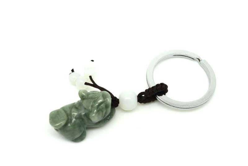 Jade Keyring Dog of Fu 2