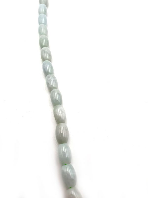Jade Necklace 68 Oval Beads 2