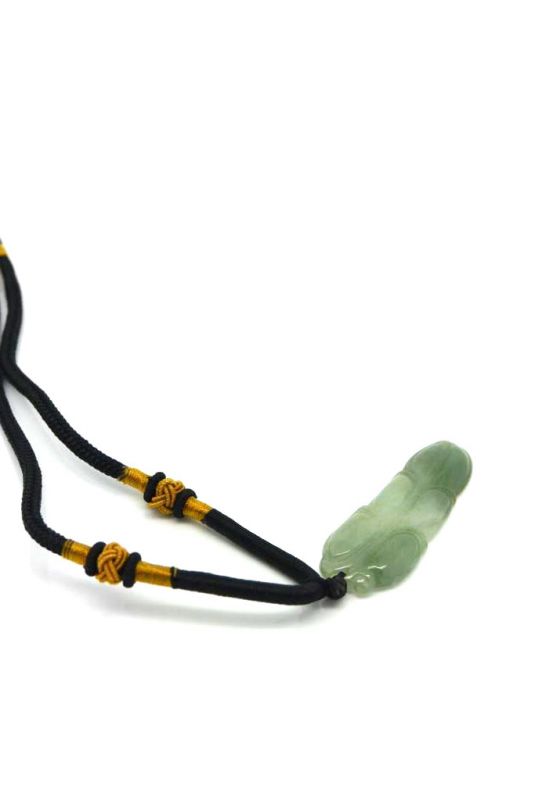 Jade Necklace long Leaf 5