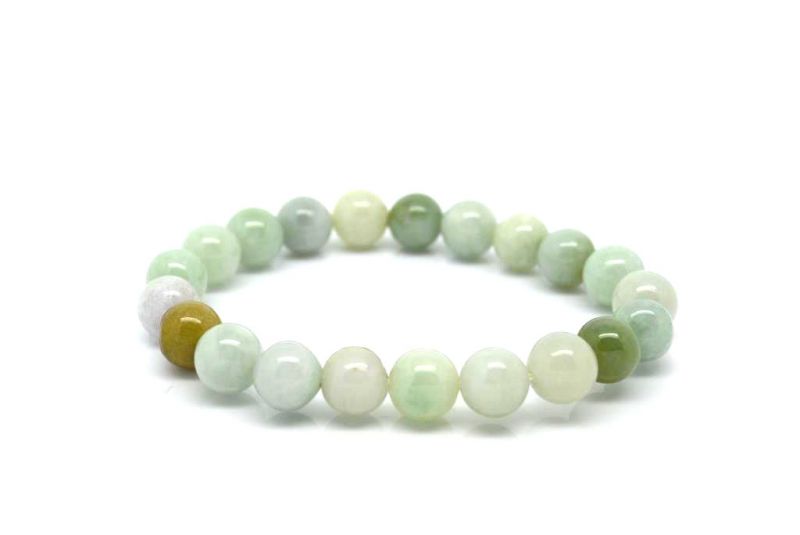 Jade Perlenarmbänder 21 Perlen 2