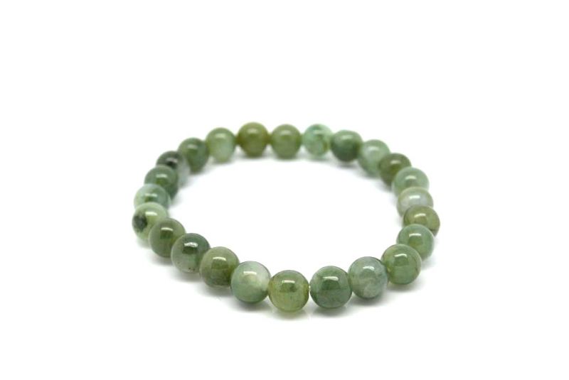 Jade Perlenarmbänder 24 Perlen Grün 2