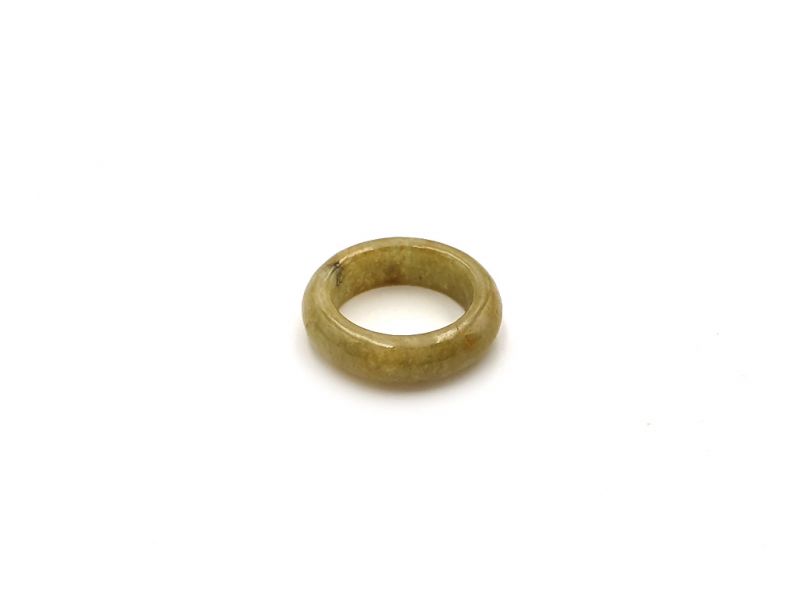 Jade Ring Durchscheinend Grün - Größe 16.75 2