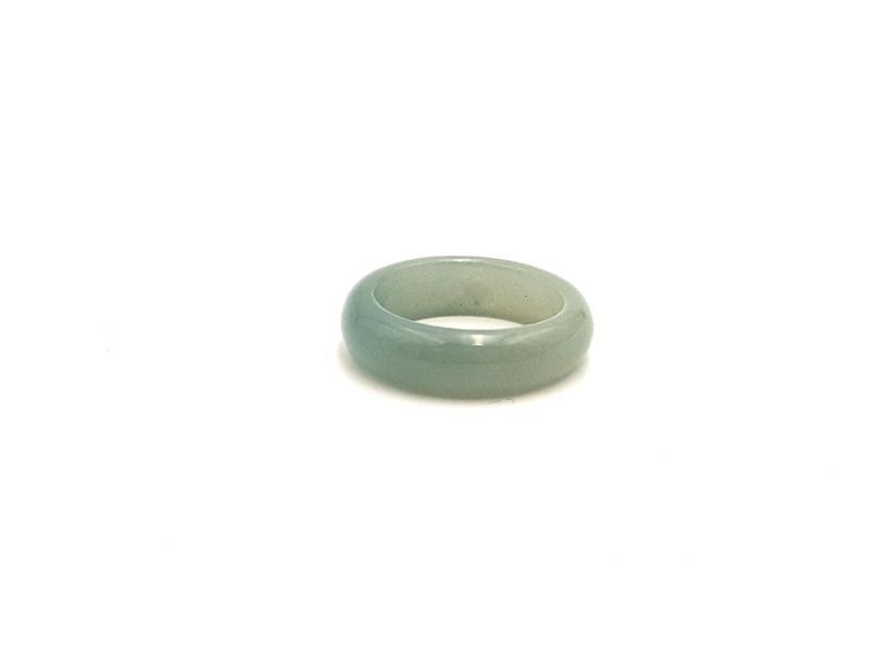Jade Ring Durchscheinend Grün - Größe 17,25 3