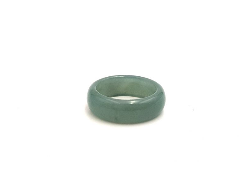 Jade Ring Durchscheinend Grün - Größe 18 2