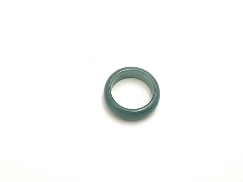 Jade Ring Durchscheinend Grün - Größe 18 3