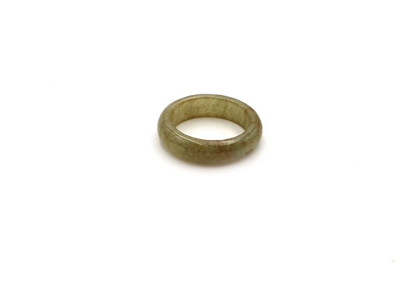 Jade Ring Durchscheinend Grün - Größe 18 2